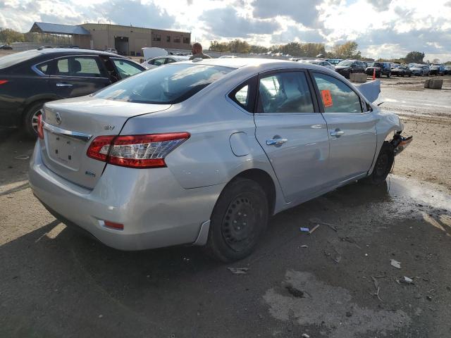 3N1AB7APXEY301314 - 2014 NISSAN SENTRA S SILVER photo 3