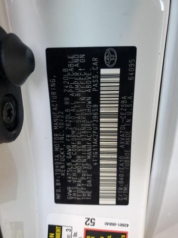 4T1G11AK2PU739659 - 2023 TOYOTA CAMRY SE NIGHT SHADE WHITE photo 13