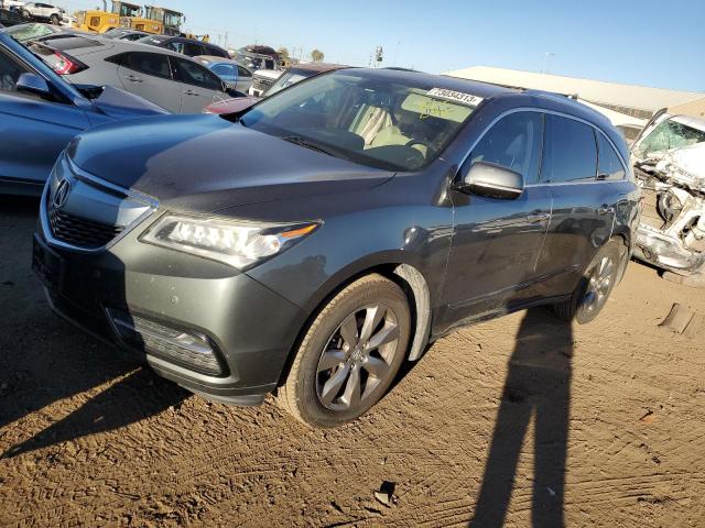 5FRYD4H82EB008813 - 2014 ACURA MDX ADVANCE GRAY photo 1