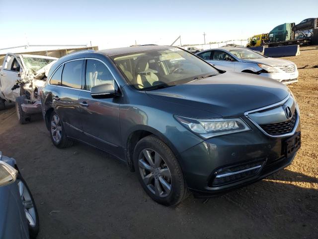 5FRYD4H82EB008813 - 2014 ACURA MDX ADVANCE GRAY photo 4