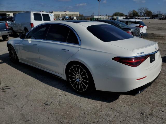 W1K6G7GB9NA068598 - 2022 MERCEDES-BENZ S 580 4MATIC WHITE photo 2