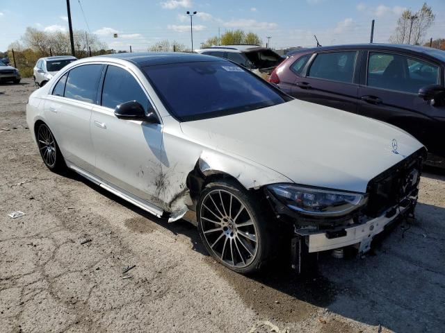 W1K6G7GB9NA068598 - 2022 MERCEDES-BENZ S 580 4MATIC WHITE photo 4