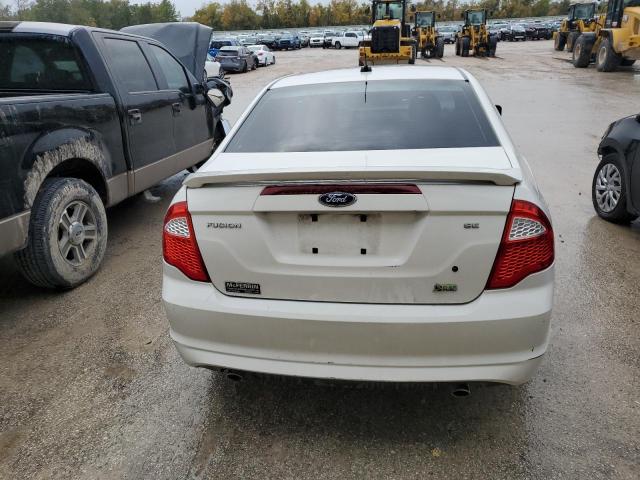 3FAHP0HG8AR232143 - 2010 FORD FUSION SE WHITE photo 6