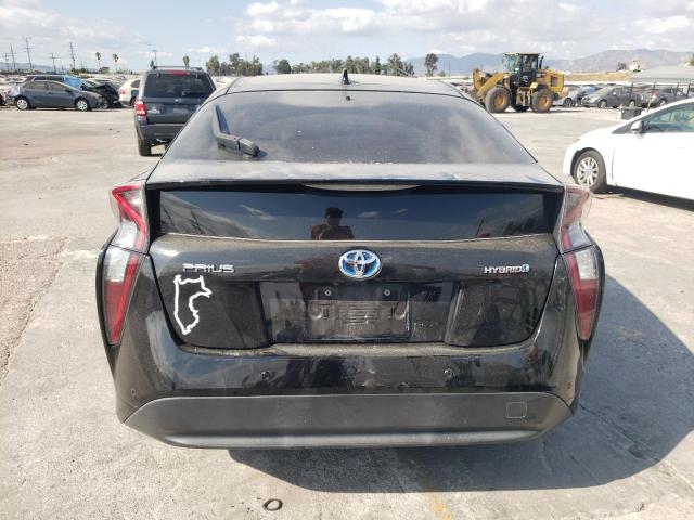 JTDKBRFU8H3051824 - 2017 TOYOTA PRIUS BLACK photo 6