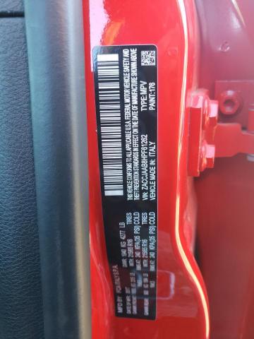 ZACCJAAB8HPF61262 - 2017 JEEP RENEGADE SPORT წითელი ფოტო 13