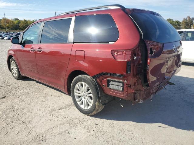 5TDYK3DC4FS613926 - 2015 TOYOTA SIENNA XLE MAROON photo 2