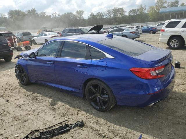 1HGCV1F34JA125764 - 2018 HONDA ACCORD SPORT BLUE photo 2