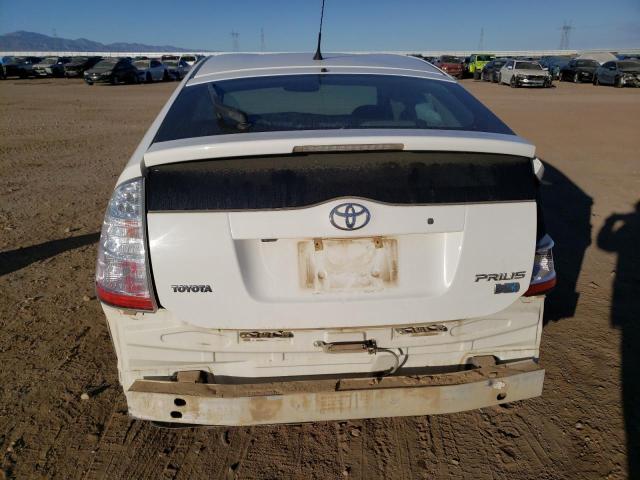 JTDKB20U087806392 - 2008 TOYOTA PRIUS WHITE photo 6