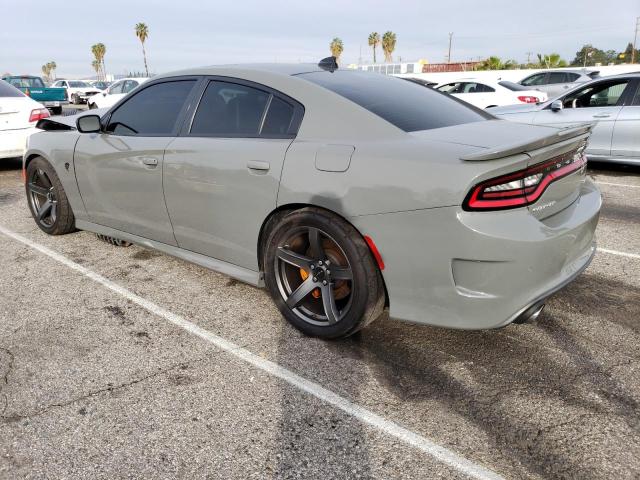 2C3CDXL90JH144914 - 2018 DODGE CHARGER SRT HELLCAT GRAY photo 2