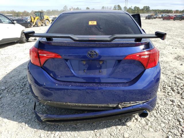 2T1BURHE6HC791749 - 2017 TOYOTA COROLLA L BLUE photo 6