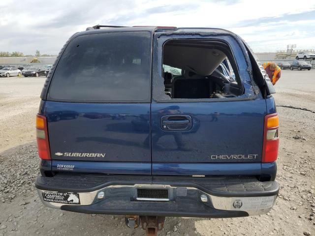 3GNFK16T91G179140 - 2001 CHEVROLET SUBURBAN K1500 BLUE photo 6