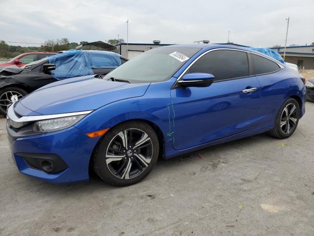 2HGFC3B95JH354223 - 2018 HONDA CIVIC TOURING BLUE photo 1