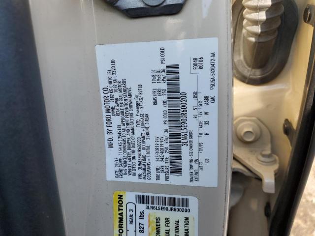 3LN6L5E90JR600200 - 2018 LINCOLN MKZ RESERVE ბეჟი ფოტო 12