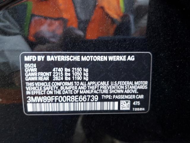 3MW89FF00R8E66739 - 2024 BMW 330XI Schwarz Foto 12