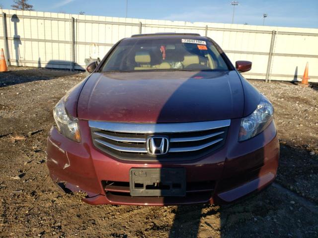 1HGCP2F82CA063201 - 2012 HONDA ACCORD EXL BURGUNDY photo 5