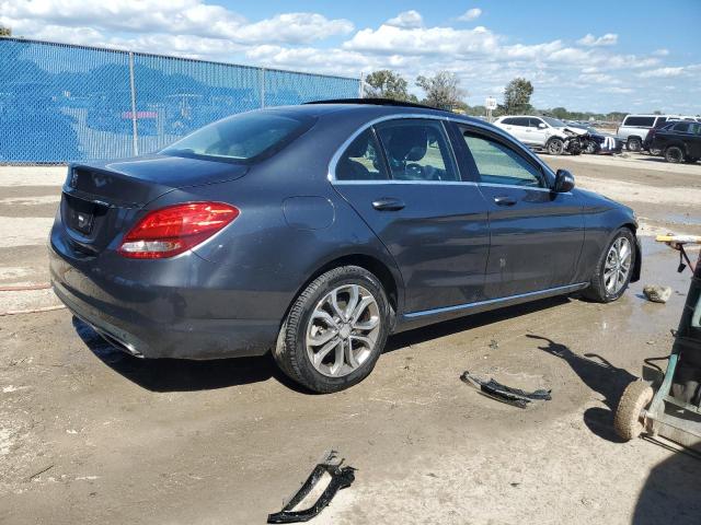 55SWF4JB7FU076811 - 2015 MERCEDES-BENZ C 300 GRAY photo 3