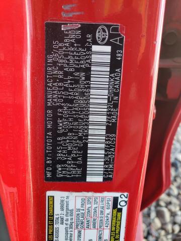 2T1KR32E05C506613 - 2005 TOYOTA COROLLA MA XR RED photo 12