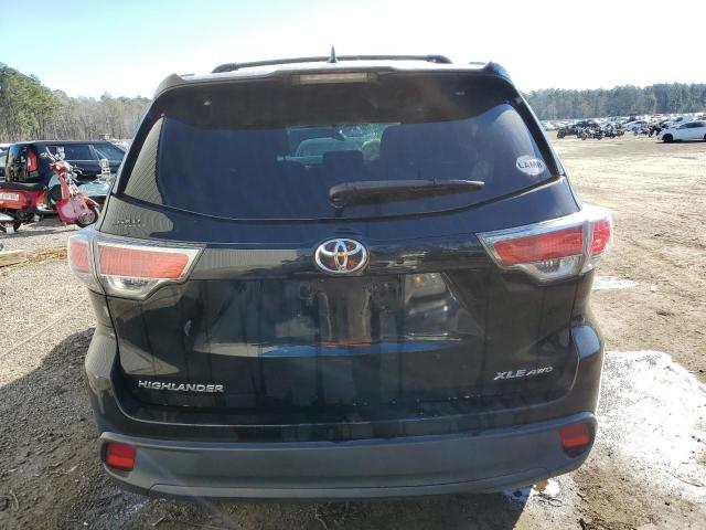 5TDJKRFH9FS095261 - 2015 TOYOTA HIGHLANDER XLE 黑色 照片 6