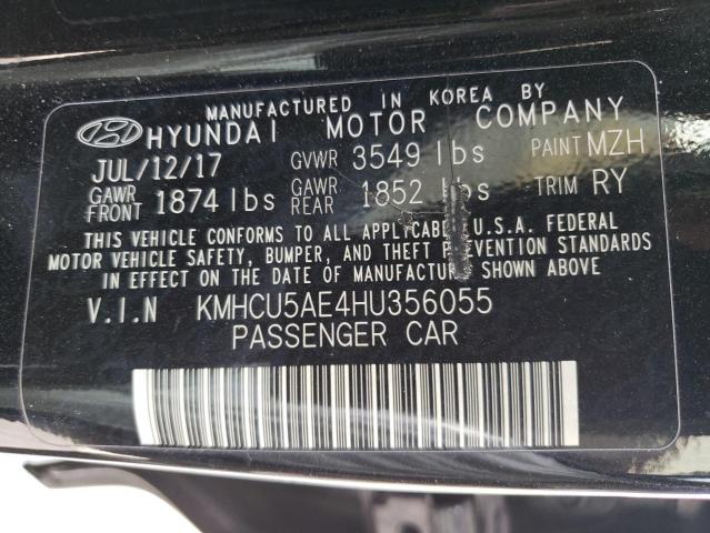 KMHCU5AE4HU356055 - 2017 HYUNDAI ACCENT SPORT BLACK photo 13