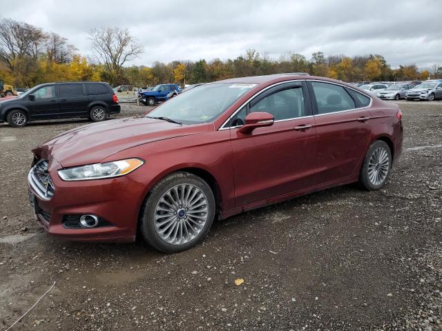 3FA6P0K99ER270908 - 2014 FORD FUSION TITANIUM RED photo 1