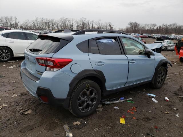 JF2GTHSC6NH216361 - 2022 SUBARU CROSSTREK SPORT BLUE photo 3