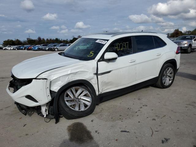 1V25C2CA5LC205666 - 2020 VOLKSWAGEN ATLAS CROS SE თეთრი ფოტო 1