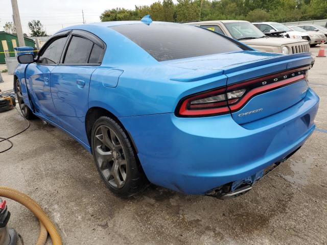 2C3CDXHG9FH741865 - 2015 DODGE CHARGER SXT BLUE photo 2