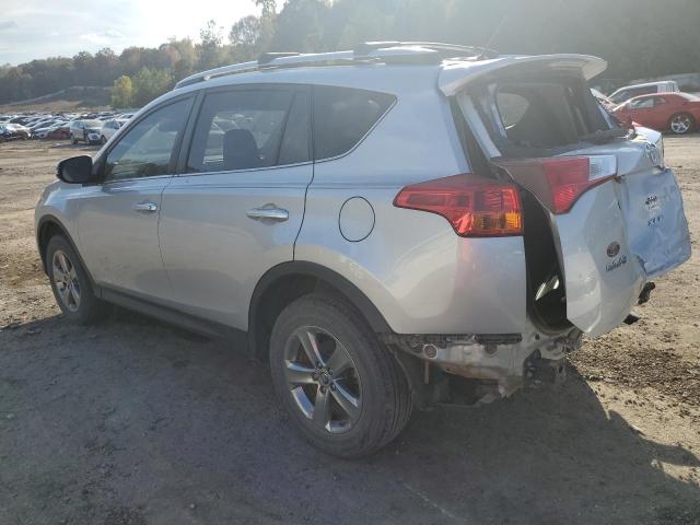 JTMWFREV8FJ044624 - 2015 TOYOTA RAV4 XLE SILVER photo 2