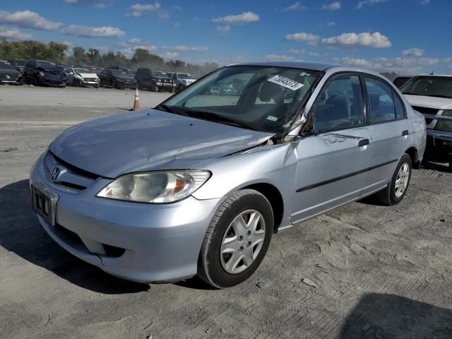 1HGES16394L008885 - 2004 HONDA CIVIC DX VP SILVER photo 1