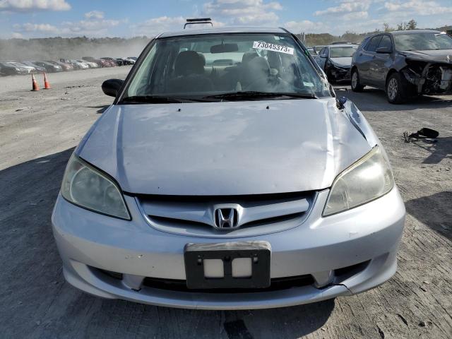 1HGES16394L008885 - 2004 HONDA CIVIC DX VP SILVER photo 5