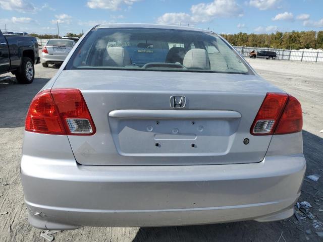 1HGES16394L008885 - 2004 HONDA CIVIC DX VP SILVER photo 6