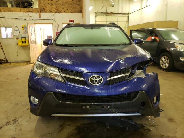 2T3DFREV3FW253813 - 2015 TOYOTA RAV4 LIMITED BLUE photo 5