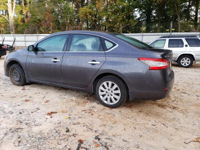 3N1AB7AP3EL686213 - 2014 NISSAN SENTRA S GRAY photo 2