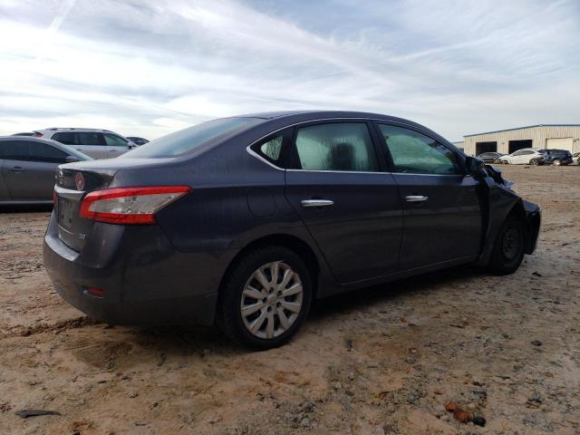 3N1AB7AP3EL686213 - 2014 NISSAN SENTRA S GRAY photo 3