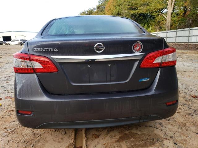 3N1AB7AP3EL686213 - 2014 NISSAN SENTRA S GRAY photo 6