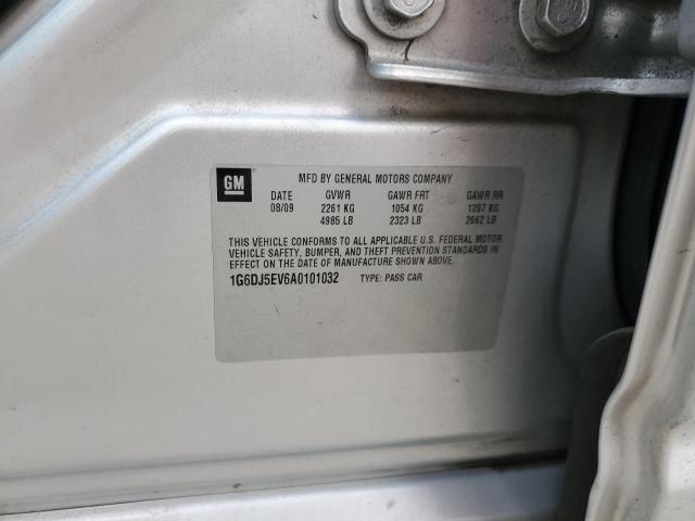 1G6DJ5EV6A0101032 - 2010 CADILLAC CTS PERFORMANCE COLLECTION SILVER photo 12