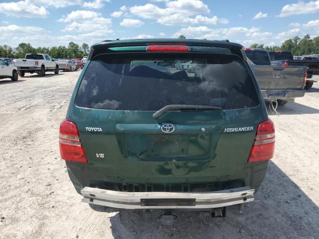 JTEGF21A610018600 - 2001 TOYOTA HIGHLANDER GREEN photo 6