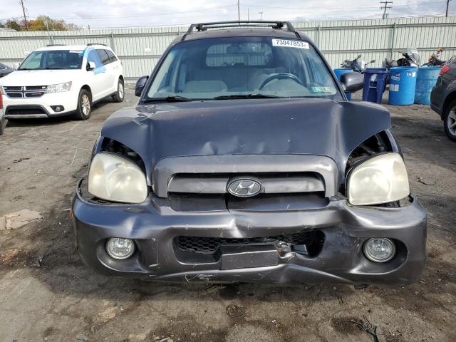 KM8SC73D16U041113 - 2006 HYUNDAI SANTA FE GLS BLUE photo 5