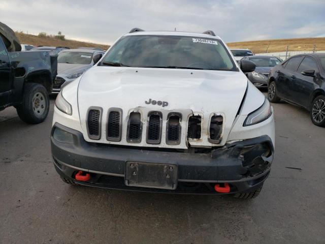 1C4PJMBS9EW296674 - 2014 JEEP CHEROKEE TRAILHAWK WHITE photo 5