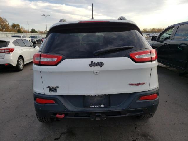 1C4PJMBS9EW296674 - 2014 JEEP CHEROKEE TRAILHAWK WHITE photo 6