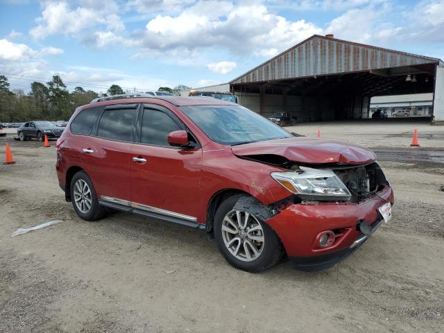 5N1AR2MN1FC720678 - 2015 NISSAN PATHFINDER S 红色 照片 4