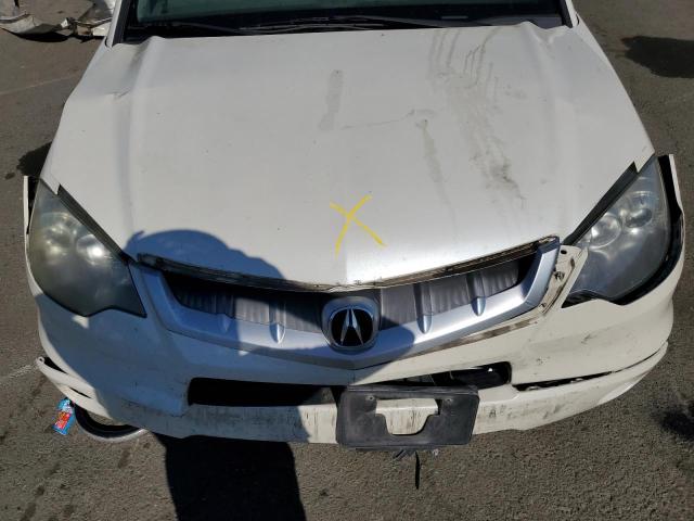 5J8TB18277A002899 - 2007 ACURA RDX WHITE photo 11