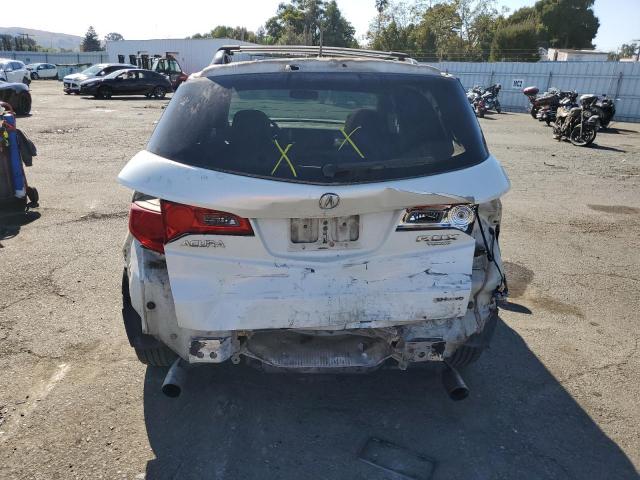 5J8TB18277A002899 - 2007 ACURA RDX WHITE photo 6