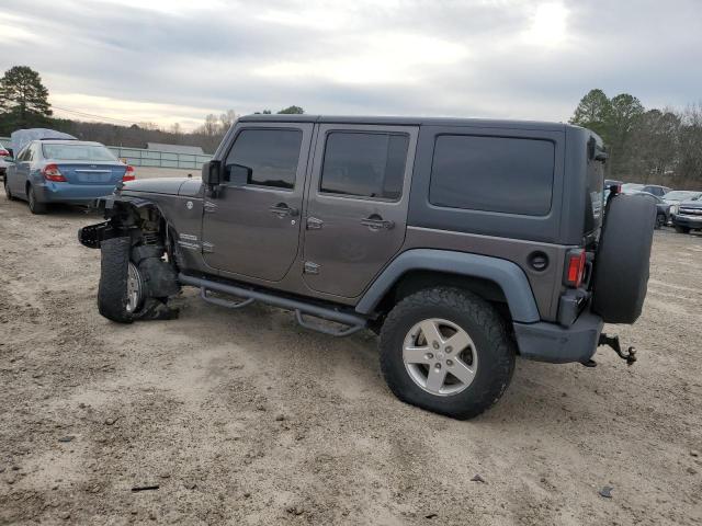 1C4BJWDG9EL183405 - 2014 JEEP WRANGLER U SPORT GRAY photo 2