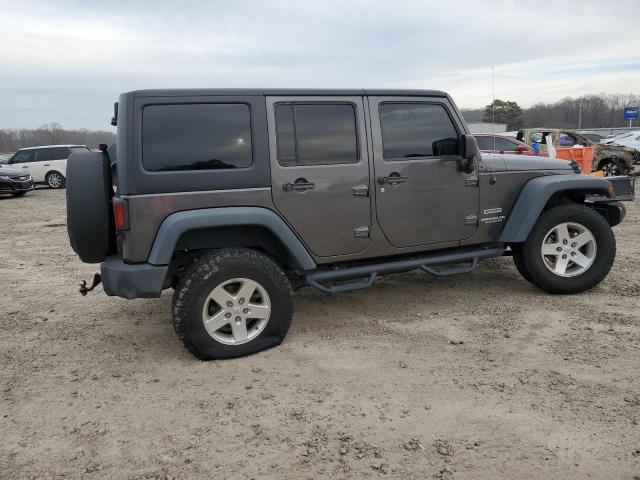 1C4BJWDG9EL183405 - 2014 JEEP WRANGLER U SPORT ნაცრისფერი ფოტო 3