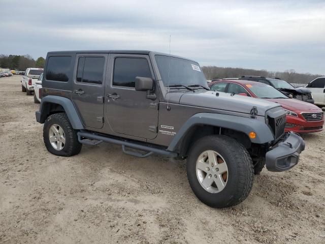 1C4BJWDG9EL183405 - 2014 JEEP WRANGLER U SPORT ნაცრისფერი ფოტო 4