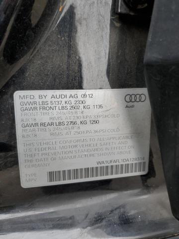 WA1UFAFL1DA128314 - 2013 AUDI A4 ALLROAD PREMIUM PLUS BLACK photo 12