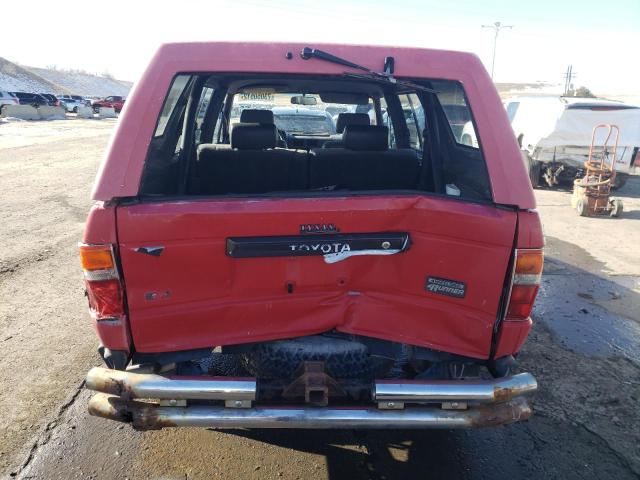 JT4RN62D4K0243812 - 1989 TOYOTA 4RUNNER RN60 RED photo 6