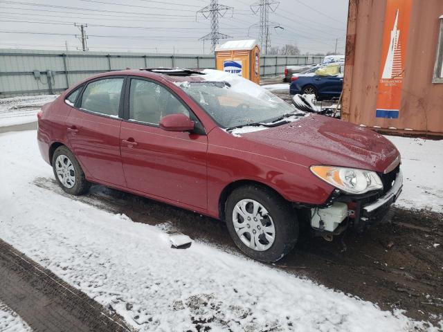 KMHDU4AD3AU104888 - 2010 HYUNDAI ELANTRA BLUE RED photo 4