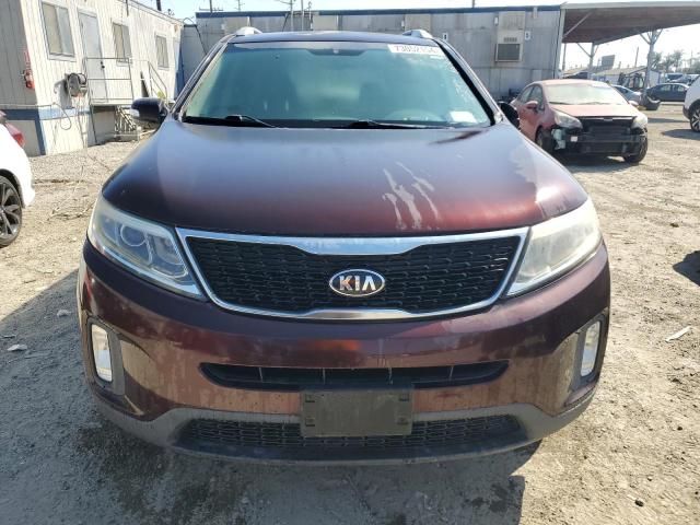 5XYKT3A66FG622299 - 2015 KIA SORENTO LX BURGUNDY photo 5